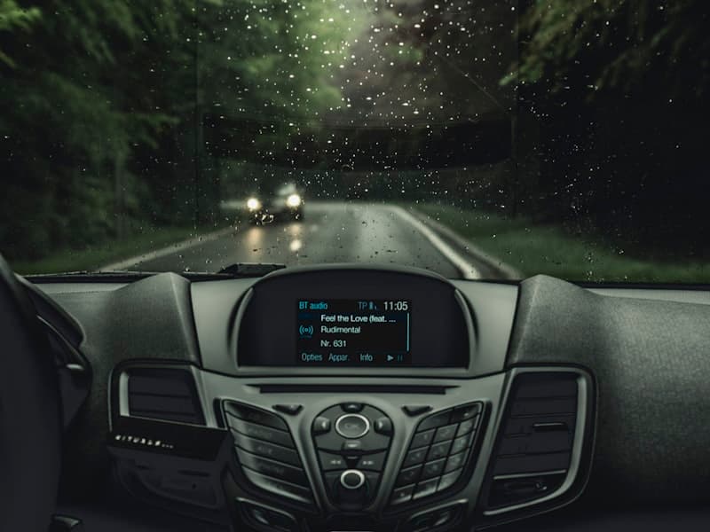 Waterproof monitor in truck cab